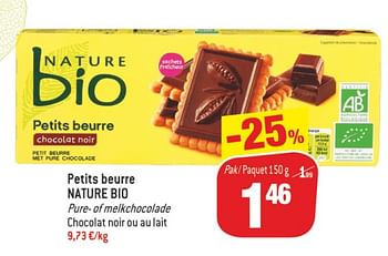 Promoties Petits beurre, nature bio - NATURE BIO - Geldig van 10/07/2018 tot 17/07/2018 bij Match