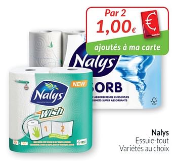 Promotions Nalys essuie-tout - Nalys - Valide de 01/07/2018 à 31/07/2018 chez Intermarche