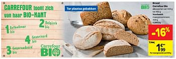 Promoties Brood carrefour bio - Huismerk - Carrefour  - Geldig van 11/07/2018 tot 16/07/2018 bij Carrefour