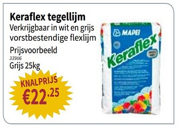 Promoties Kerafex tegellijm - Mapei - Geldig van 05/07/2018 tot 18/07/2018 bij Cevo Market