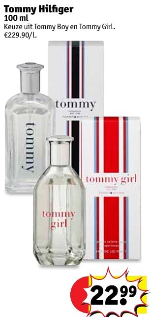 Promoties Tommy hilfiger 100 ml - Tommy Hilfiger - Geldig van 10/07/2018 tot 22/07/2018 bij Kruidvat