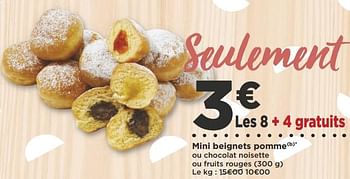 Promotions Mini beignets pomme - Produit Maison - Casino - Valide de 11/07/2018 à 15/07/2018 chez Super Casino