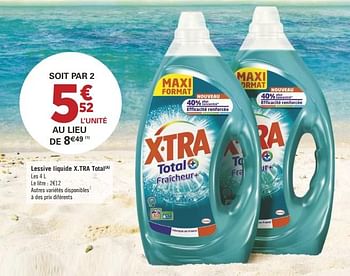 Promotions Lessive liquide x-tra total - X-TRA - Valide de 10/07/2018 à 22/07/2018 chez Géant Casino
