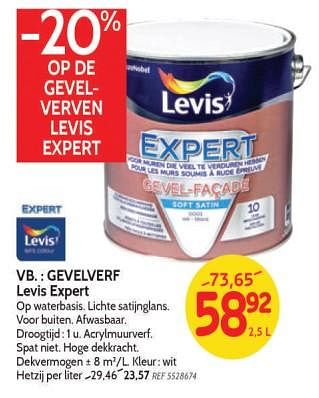 Promoties Gevelverf levis expert - Levis - Geldig van 18/07/2018 tot 06/08/2018 bij BricoPlanit