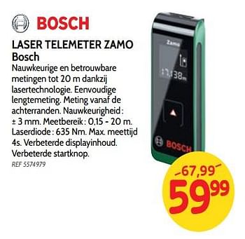 Promoties Laser telemeter zamo bosch - Bosch - Geldig van 18/07/2018 tot 06/08/2018 bij BricoPlanit