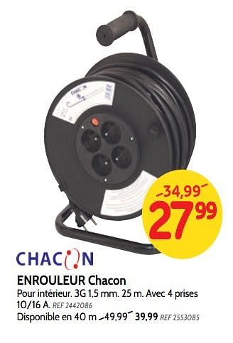 Promoties Enrouleur chacon - Chacon - Geldig van 18/07/2018 tot 06/08/2018 bij BricoPlanit