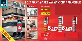 Promoties Bison poly max - Bison - Geldig van 11/07/2018 tot 22/07/2018 bij Hubo