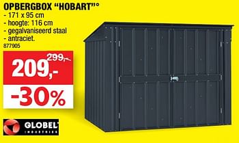 Promoties Opbergbox hobart - Globel Industries - Geldig van 11/07/2018 tot 22/07/2018 bij Hubo