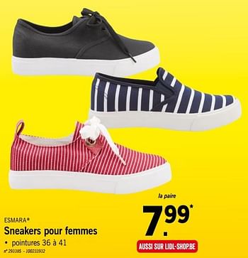 Promotions Sneakers pour femmes - Esmara - Valide de 16/07/2018 à 21/07/2018 chez Lidl