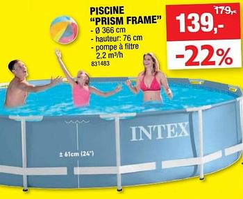 Promoties Piscine prism frame - Intex - Geldig van 11/07/2018 tot 22/07/2018 bij Hubo