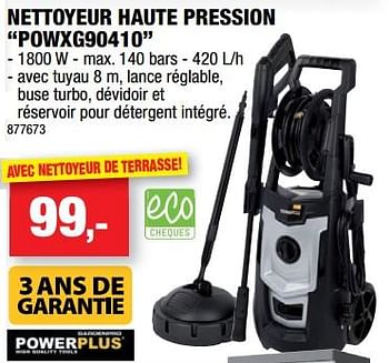 Promotions Powerplus nettoyeur haute pression powxg90410 - Powerplus - Valide de 11/07/2018 à 22/07/2018 chez Hubo