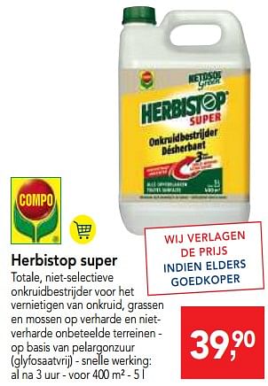 Promotions Herbistop super - Compo - Valide de 18/07/2018 à 31/07/2018 chez Makro