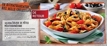 Promotions Salade de pâtes rnéditerranéenne - Produit maison - Bofrost - Valide de 12/07/2018 à 31/08/2018 chez Bofrost