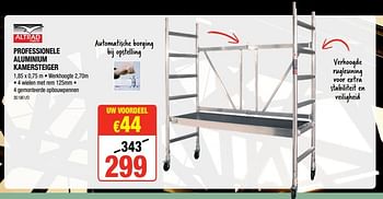 Promoties Professionele aluminium kamersteiger - Altrad - Geldig van 12/07/2018 tot 19/08/2018 bij HandyHome