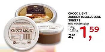 Promoties Choco light zonder toegevoegde suikers - Huismerk - C&B - Geldig van 11/07/2018 tot 24/07/2018 bij C&B