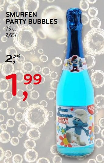 Promoties Smurfen party bubbles - Party Bubbles - Geldig van 11/07/2018 tot 24/07/2018 bij C&B
