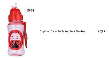 Promoties Skip hop straw bottle zoo pack monkey - Skip Hop - Geldig van 10/07/2018 tot 15/09/2018 bij Multi Bazar