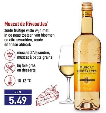 Promoties Muscat de rivesaltes - Witte wijnen - Geldig van 16/07/2018 tot 20/07/2018 bij Aldi