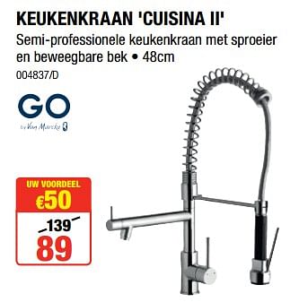 Promoties Keukenkraan cuisina ii - Van Marcke - Geldig van 12/07/2018 tot 19/08/2018 bij HandyHome
