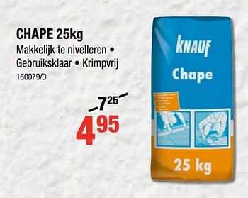 Promoties Chape - Knauf - Geldig van 12/07/2018 tot 19/08/2018 bij HandyHome