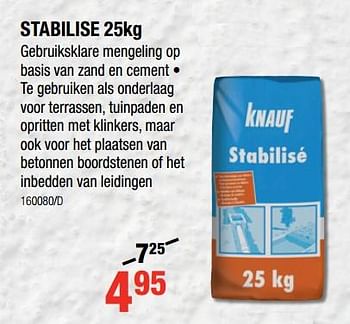 Promoties Stabilise - Knauf - Geldig van 12/07/2018 tot 19/08/2018 bij HandyHome
