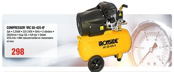 Promoties Ironside compressor irc 50-425-b - Ironside - Geldig van 12/07/2018 tot 19/08/2018 bij HandyHome