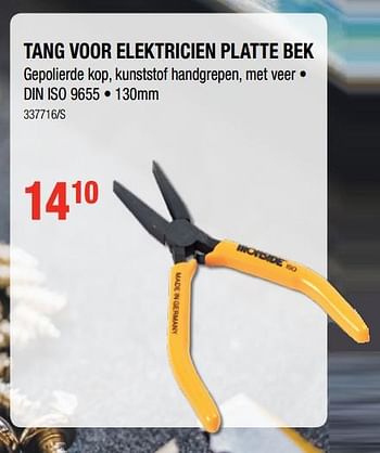 Promoties Tang voor elektricien platte bek - Ironside - Geldig van 12/07/2018 tot 19/08/2018 bij HandyHome