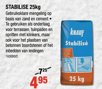 Promoties Stabilise - Knauf - Geldig van 12/07/2018 tot 19/08/2018 bij HandyHome