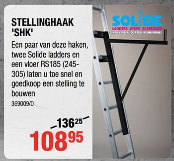 Promoties Stellinghaak shk - Solide - Geldig van 12/07/2018 tot 19/08/2018 bij HandyHome