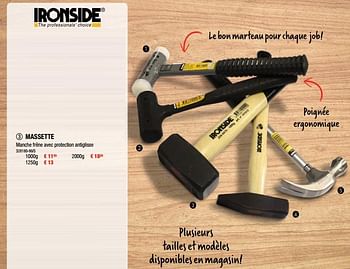 Promotions Massette - Ironside - Valide de 12/07/2018 à 19/08/2018 chez HandyHome