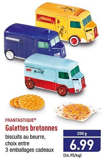 Promotions Galettes bretonnes - FRANTASTIQUE - Valide de 16/07/2018 à 20/07/2018 chez Aldi