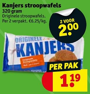 Promotions Kanjers stroopwafels - Kanjers - Valide de 17/07/2018 à 22/07/2018 chez Kruidvat