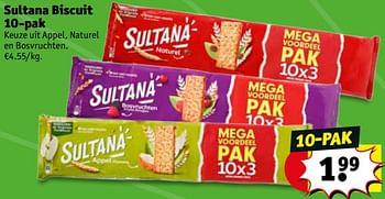 Promoties Sultana biscuit - Sultana - Geldig van 17/07/2018 tot 22/07/2018 bij Kruidvat