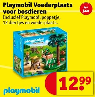 Promoties Playmobil voederplaats voor bosdieren - Playmobil - Geldig van 17/07/2018 tot 22/07/2018 bij Kruidvat
