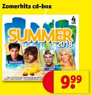 Promoties Zomerhits cd-box - Huismerk - Kruidvat - Geldig van 17/07/2018 tot 22/07/2018 bij Kruidvat