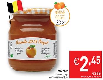 Promoties Materne nieuwe oogst abrikozenconfituur - Materne - Geldig van 17/07/2018 tot 22/07/2018 bij Intermarche