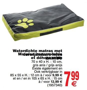 Promoties Matelas déhoussable imperméable waterafstotende matras met afneembare hoes zamib - Riga - Geldig van 17/07/2018 tot 30/07/2018 bij Cora