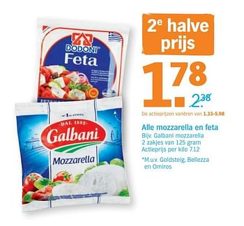 Promoties Galbani mozzarella - Galbani - Geldig van 16/07/2018 tot 22/07/2018 bij Albert Heijn
