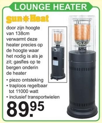 koud Binnen Zuigeling Sun Heat Sun heat lounge heater - Promotie bij Van Cranenbroek