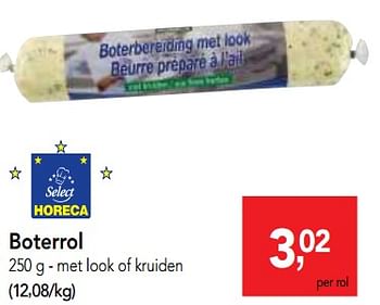 Promotions Boterrol met look of kruiden - Produit maison - Makro - Valide de 18/07/2018 à 31/07/2018 chez Makro