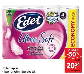 Promoties Toiletpapier edet ultra soft - Edet - Geldig van 18/07/2018 tot 31/07/2018 bij Makro