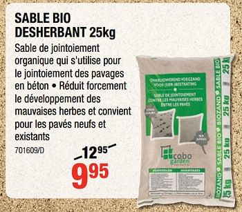 Promoties Sable bio desherbant - Cobo Garden - Geldig van 12/07/2018 tot 19/08/2018 bij HandyHome