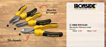 Promotions Pince tete plate - Ironside - Valide de 12/07/2018 à 19/08/2018 chez HandyHome