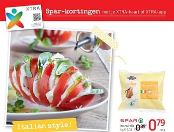Promoties Mozzarella - Huismerk - Spar Retail - Geldig van 19/07/2018 tot 01/08/2018 bij Spar (Colruytgroup)