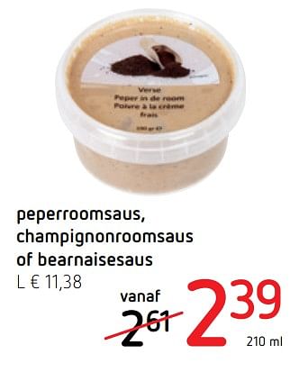 Promoties Peperroomsaus, champignonroomsaus of bearnaisesaus - Huismerk - Spar Retail - Geldig van 19/07/2018 tot 01/08/2018 bij Spar (Colruytgroup)