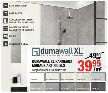 Promotions Dumawall xl panneaux muraux artificiels - Dumawall - Valide de 12/07/2018 à 19/08/2018 chez HandyHome