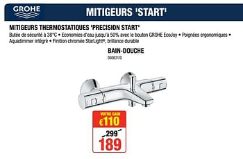 Promoties Mitigeurs thermostatiques `precision start` - Grohe - Geldig van 12/07/2018 tot 19/08/2018 bij HandyHome
