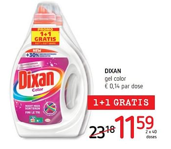 Promotions Dixan gel color - Dixan - Valide de 19/07/2018 à 01/08/2018 chez Spar (Colruytgroup)