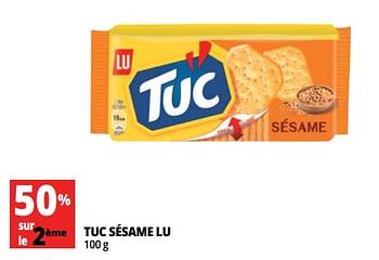 Promotions Tuc sésame lu - Lu - Valide de 17/07/2018 à 24/07/2018 chez Auchan Ronq