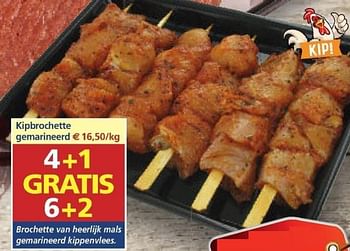 Promoties Kipbrochette gemarineerd - Huismerk - Vleesmeesters - Geldig van 18/07/2018 tot 24/07/2018 bij Vleesmeesters